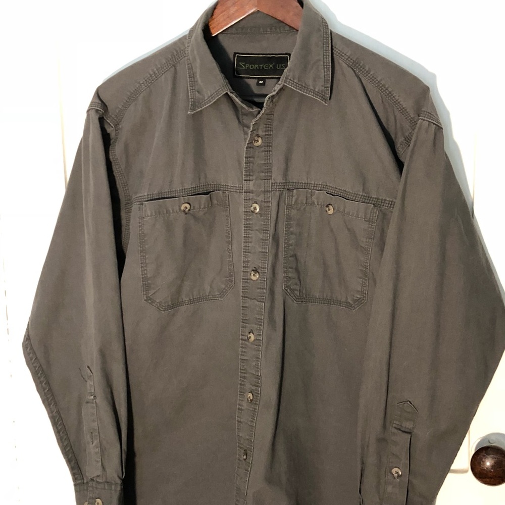 Grey casual button shirt
